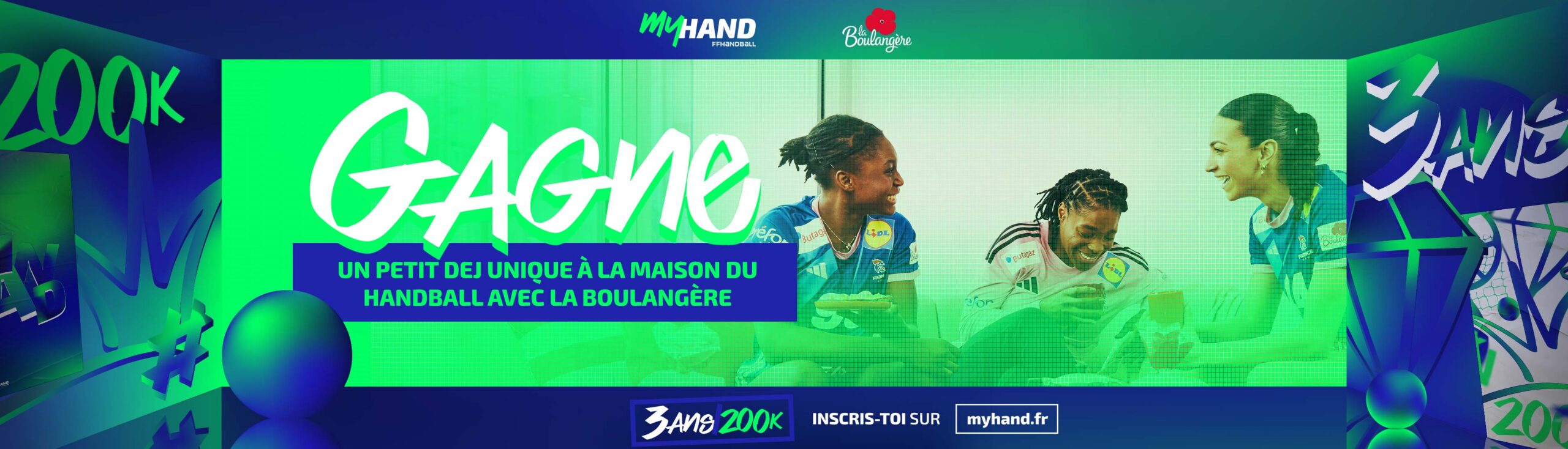 Ton petit déjeuner à la Maison du Handball grâce à La Boulangère 🥖🎁